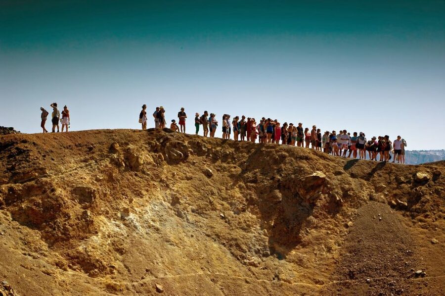 1-Day Boat Trip: Santorini Volcano, Thirassia & Oia Sunset - Thirasia Island and Manola village: beach time with older Santorini energy