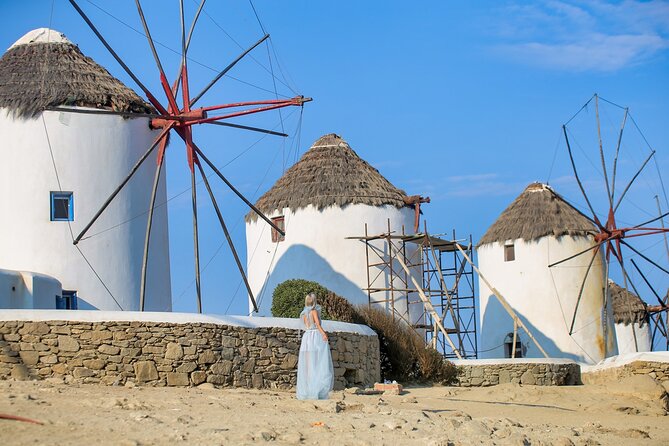 1 Hour Private Photo Session In Mykonos - What to Wear and Bring for Windy Mykonos Photos