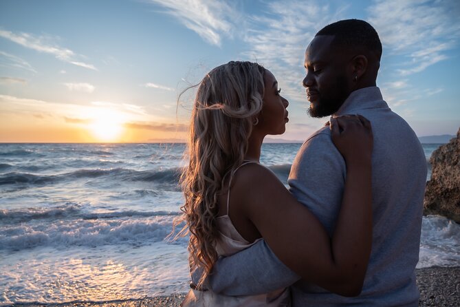 1 Hour Private Photoshoot in Rhodes - Sunsets at Kato Petres Beach, Real Golden Hour Without the Guesswork