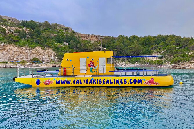 3 Hour Yellow Semi Submarine Swimming Cruise with Drinks Included! - Cruising Past Faliraki Beach: Underwater Windows While You Relax