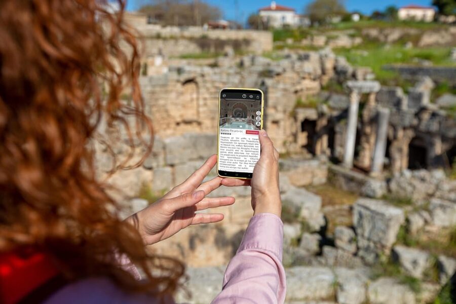 Acropolis of Lindos with Multilingual 3D Audiovisual Tour - Where the app helps most: Temple of Athena Lindia and the sanctuary layout