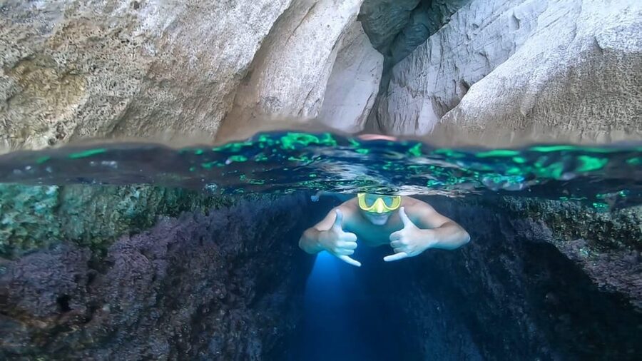 Adamantas: Full-Day Milos & Poliegos Boat Tour with Meals - Poliegos and Gerakas Beach: Sand, Turquoise Water, and More Swimming