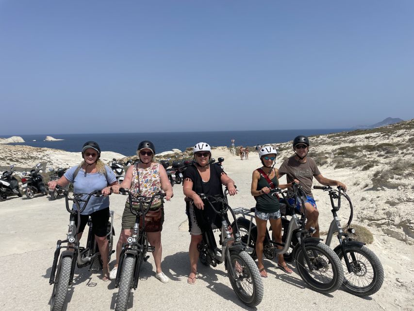 Adamas: Milos Highlights Tour on an Electric Bike - A Short Stop for Views and Photos, Then Back on the Bike
