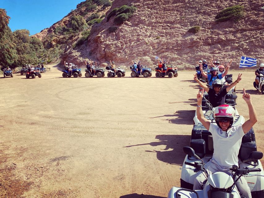 Agia Pelagia: Sunset or Morning Quad Tour & Ghost Town Visit - From ELA Quad Safari to the first ride segments near Agia Pelagia