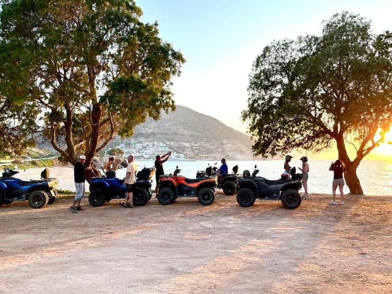 Agia Pelagia: Sunset or Morning Quad Tour & Ghost Town Visit - Price and value: what $94 per group up to 2 really means
