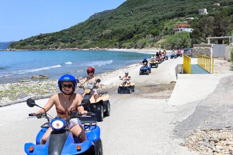Agios Gordios: Corfu ATV Quad Tour with Lunch at Pink Palace - The Paramonas beach swim: why that final break is worth timing