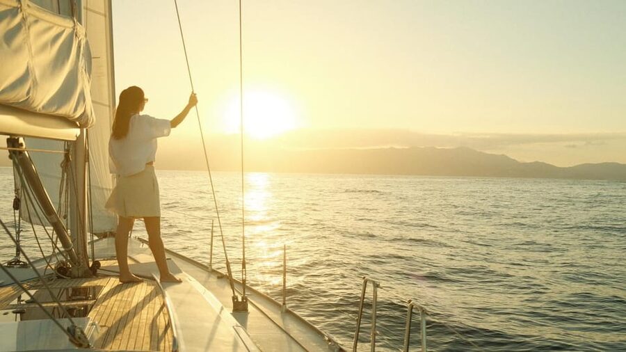 Agios Nikolaos: Golden Hour Sailboat Tour with Wine & Snacks - Food, wine, and the crew vibe: what makes the onboard break feel good