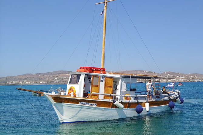 Antiparos & Despotiko Kaiki Cruise - Coves, Swim & BBQ - Panteronissi and the Blue Lagoon First Stop: where you’ll want to stay longer