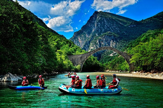 Arachthos white water river Rafting: Plaka's Bridge- Tzari - Gear and Safety Setup: Neoprene Suits, Extra Layers, and Helmet Logic