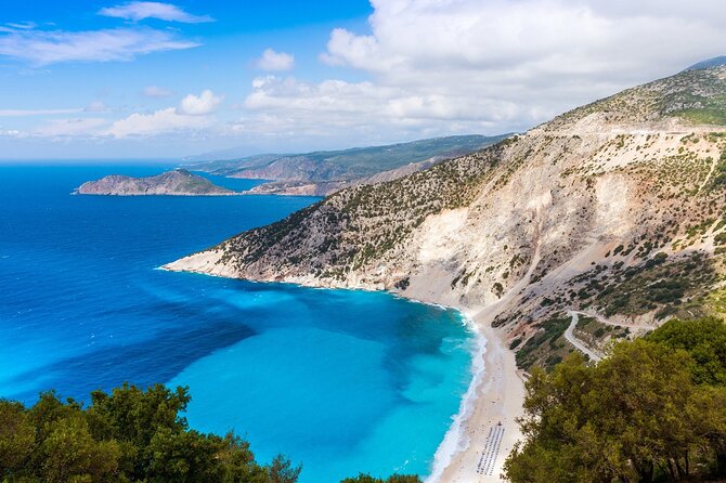 Assos and Fiscardo Island Tour - Myrtos Beach viewpoint in 25 minutes: the postcard shot stop