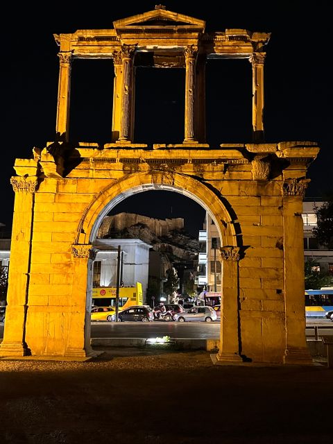Athens: 2-Hour Highlights Tour by E-Bike After Sunset - Ancient Agora area: Tower of the Winds and the Temple of Hephaestus