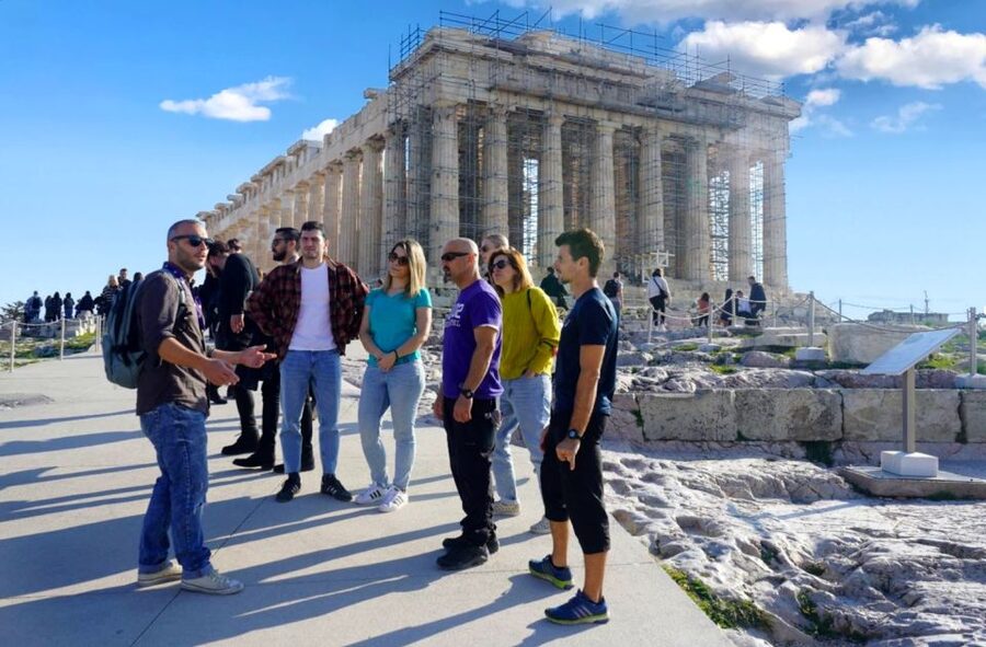 Athens: Acropolis & Parthenon Tour+ E-Bike Tour Option - Photo stops and city landmarks that set the scene