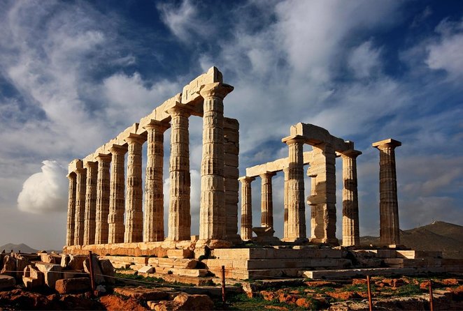 Athens: Cape Sounion and Poseidon Temple Sunset with Audio Guide - Temple of Poseidon at the waterline, plus the marble stories