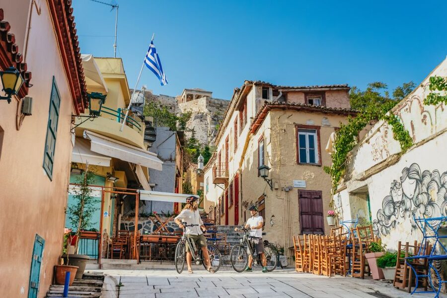 Athens: City Electric Bike Tour with Acropolis Visit Option - Plaka: Souvenir Streets, Acropolis Angles, and Easy Photo Wins