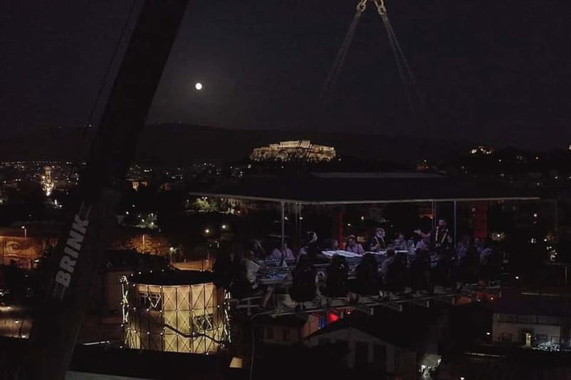 Athens: Dinner in the Sky Experience - Rotating views and the Acropolis photo moment you should plan for
