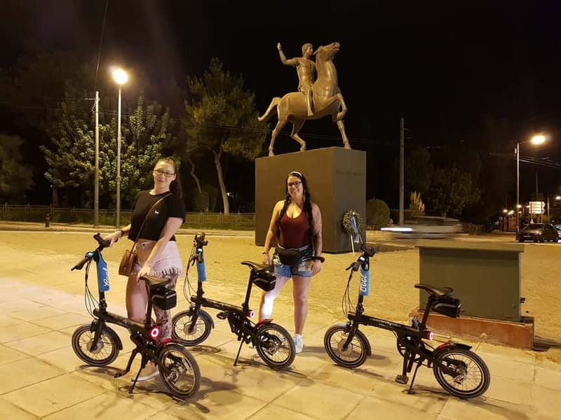Athens: Discover the City Electric Bike Night Tour - Areopagus Hill: the 360-degree night view break