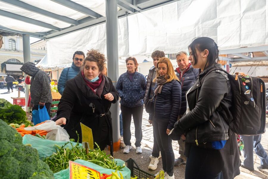 Athens: Food Market Visit and Cooking Class with Wine - Group size and energy, and why you should expect friendly conversation