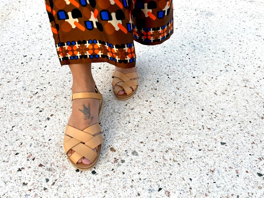 Athens: Make your own Leather Sandals Workshop - Choosing your design and leather colors without overthinking it