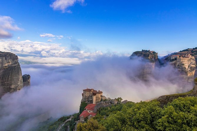 Athens: Meteora Monasteries, Caves & Coastal Stopovers with Lunch - Agios Stefanos Monastery, the more accessible rocktop option