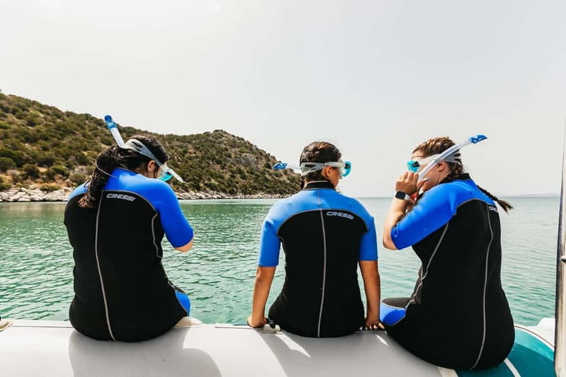 Athens, Nea Makri: Guided Small Group Snorkeling Boat Trip - Second Swim at Schinias Bay: Easy Relaxation After the First Spot