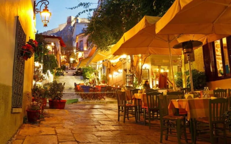 Athens: Night Walking Tour - Plaka’s charming streets, built for slow walking and storytelling