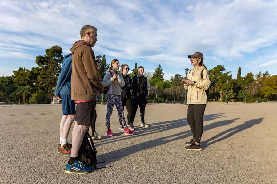 Athens: Olympic Games Workout Session - Panathenaic Stadium Finale: Running the Marble Track Where 1896 Became Real