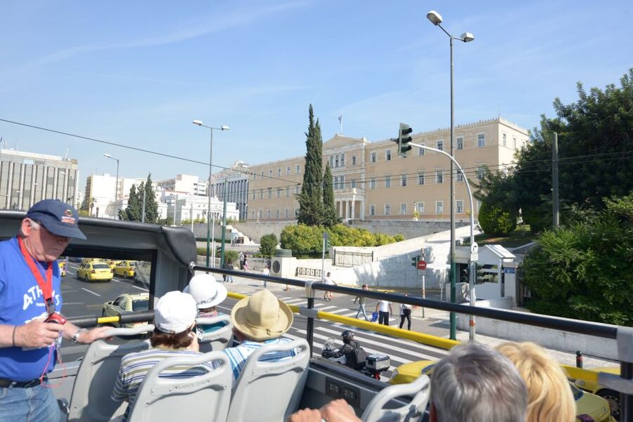 Athens, Piraeus, and Coastline: Blue Hop-On Hop-Off Bus - Audio Commentary and Earphones: The Best Way to Make the Views Click