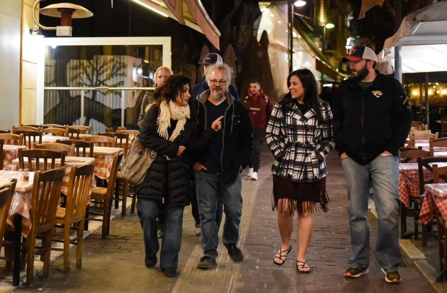 Athens: Premium Food and Wine Tasting Tour in the evening - Agia Irini Square street food stop