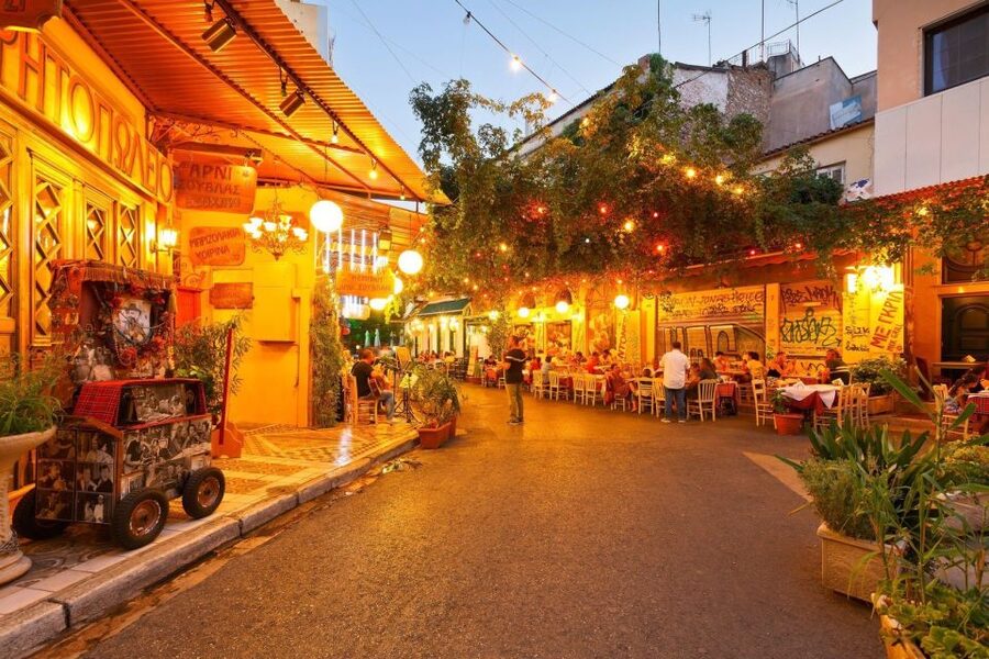 Athens: Premium Food and Wine Tasting Tour in the evening - The heart of the night, a full Greek dinner