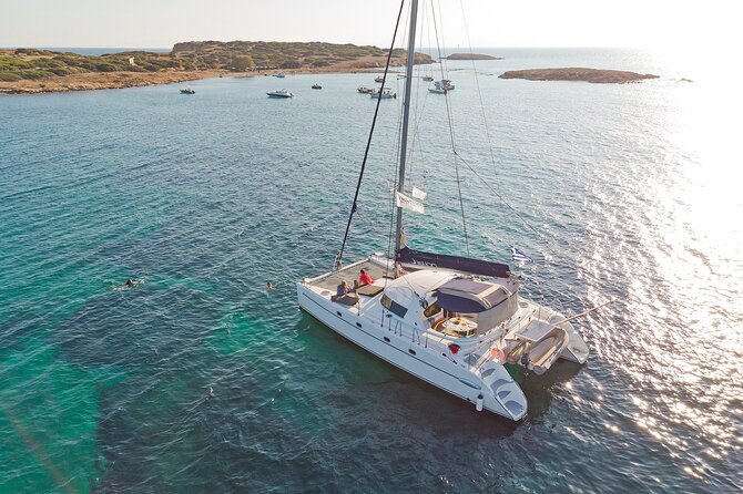 Athens Semi Private Sunset Catamaran Cruise with meal & drinks - Snorkeling gear and swim time: how to make it count