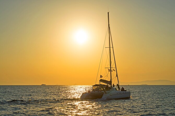 Athens Semi Private Sunset Catamaran Cruise with meal & drinks - Sunset over the Saronic Gulf: getting the best light