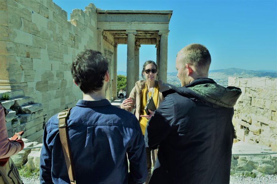 Athens: The Acropolis Guided Walking Tour in German - Starting at the hill: Theatre of Dionysus first