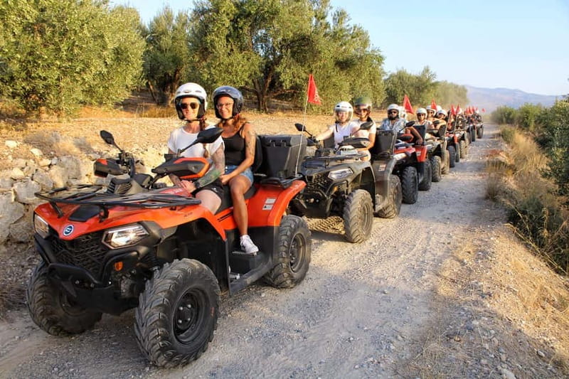 Bali Rethymno Panormo half day quad safari adventure - What the quad riding feels like: rocks, bumps, and control tips