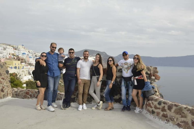 Blue Dome And Oia Sunset Small Group Transfer - Firostefani First Stop: The Blue Dome Photo Moment