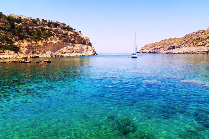 Boat Trip to Anthony Quinn, Kallithea & Traganou Bays - Lunch and Drinks: Included Food That Actually Breaks the Day