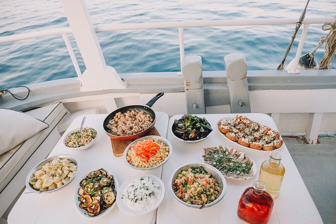 Boat Trip to Anthony Quinn, Kallithea & Traganou Bays - Boat Comfort, Music, and the Crew Who Keep It Moving
