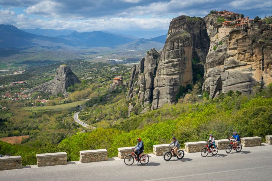Breath-taking Monasteries Morning E-Bike Tour - Meeting at Trikalon 21, finding the red E-bikes, and getting ready