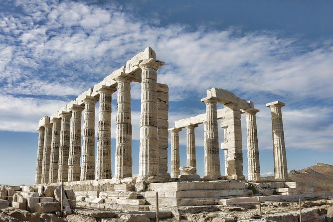 Cape Sounio Private Tour From Athens with Greek Traditional Food - Lake Vouliagmeni or Anavyssos Greek food, how the return route changes your day