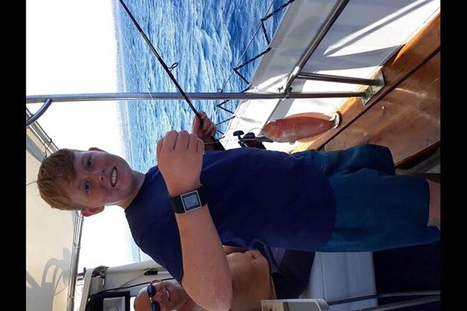 Captain Manolis Fishing with barbecue on the boat - Trolling for Little Tuna, Then Bottom Fishing