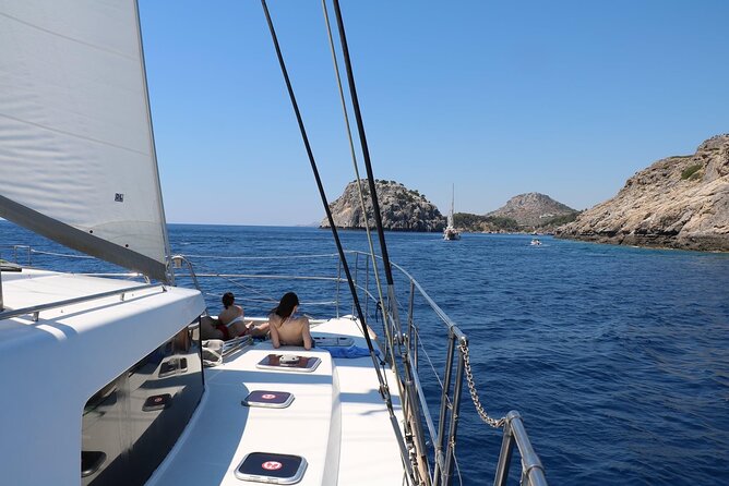 Catamaran Cruises Rhodes - 6 Hours Day Cruise ALL INCLUSIVE - Kallithea Springs Stop and Those Cove Moments