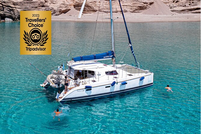 Catamaran Full-Day of Milos and Poliegos With Lunch & BBQ - Key highlights worth packing your day around