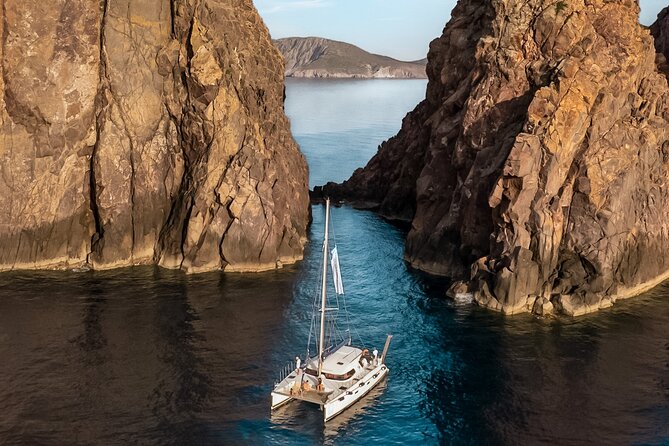 Catamaran Full-Day of Milos and Poliegos With Lunch & BBQ - A Catamaran Day Built Around More Than One Perfect Beach