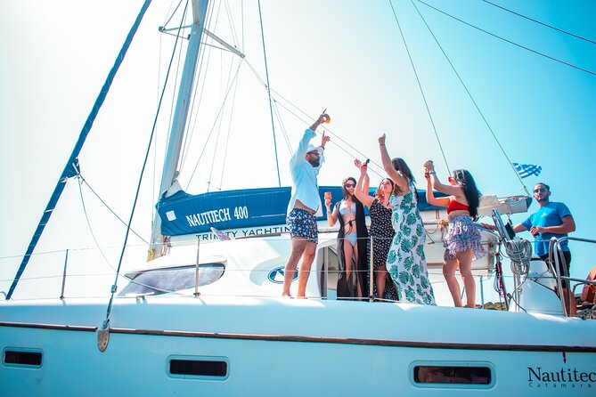Catamaran Full-Day of Milos and Poliegos With Lunch & BBQ - Kleftiko Beach: Pirate Legends Plus Real Snorkel-Friendly Rocks