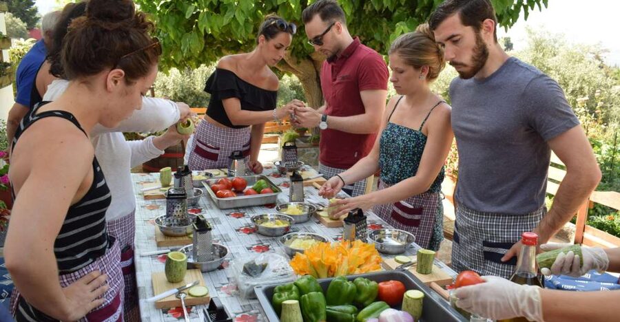 Chania: Authentic Cooking Class in the White Mountains - The Vegetable Garden Stroll: Herbs, Olives, and the Real Mediterranean Diet