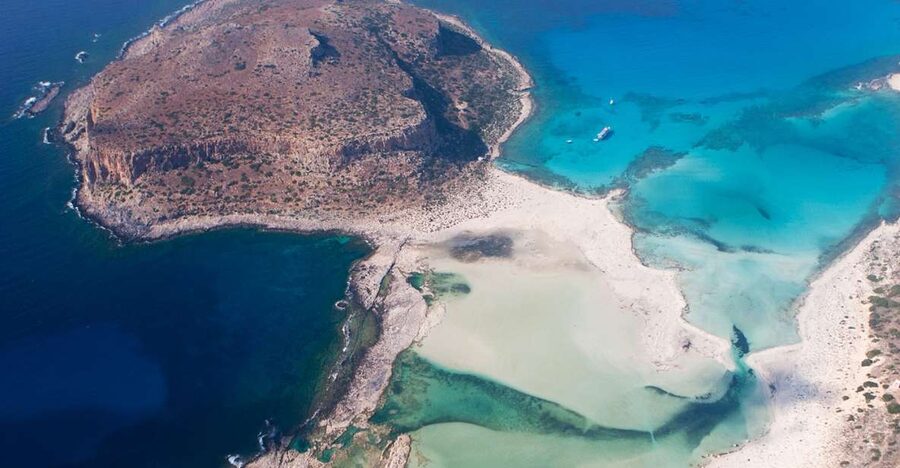Chania: Balos and Falassarna Tour with Loungers and Lunch - The Balos Lagoon viewpoint: why you go up before you go down