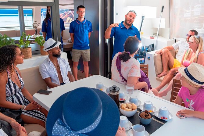Chania: Morning Catamaran Cruise with Premium Lunch & Drinks - Agioi Theodoroi stop: swimming, snorkeling, and the kri-kri setting