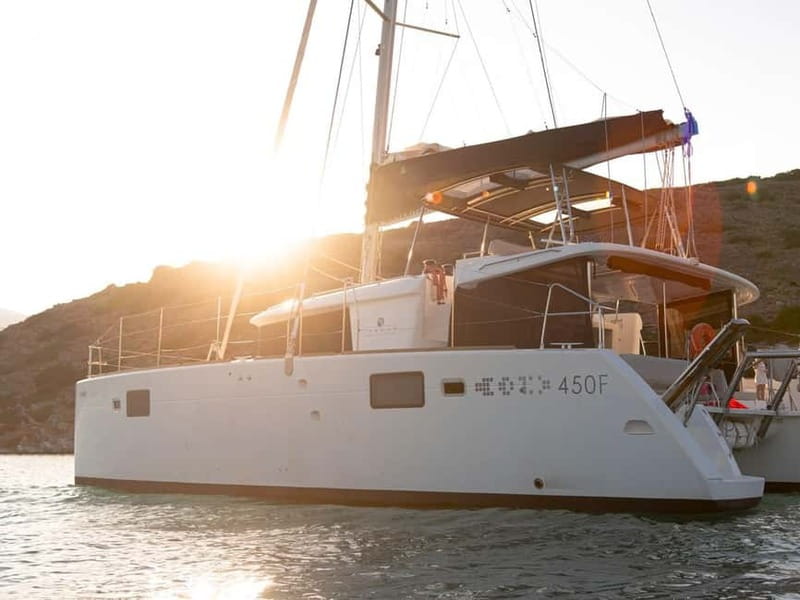 Chania Old Port:Luxury Sunset Catamaran Cruise with Prosecco - Why this DanEri sunset cruise feels like a grown-up sea day