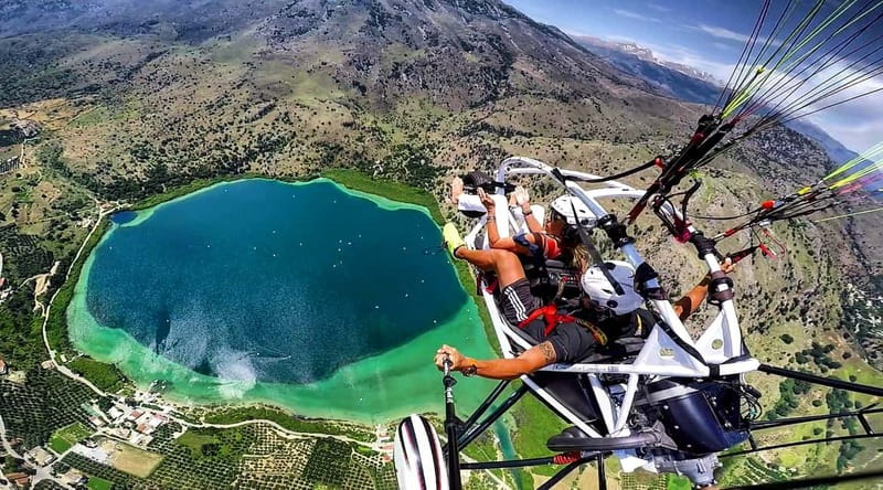 Chania: Paratriking Experience with a Professional Pilot - What you will see above Chania, Lake Kourna, and the coast