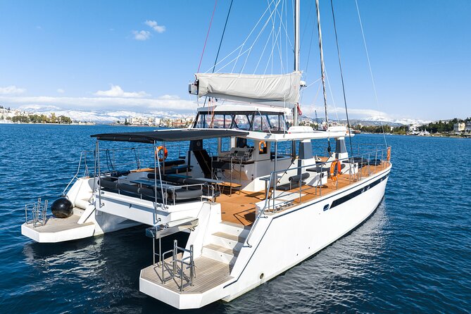 Comfort Max Catamaran Caldera Cruise with BBQ and Drinks - Price and value: what $72.41 buys you in Santorini money