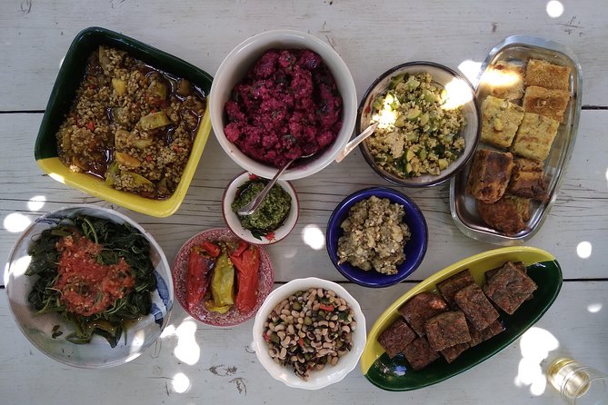 Cooking class, traditional Greek cuisine, on a Greek island - Finding Villa Maria, Syros, and starting with wild-herb tea